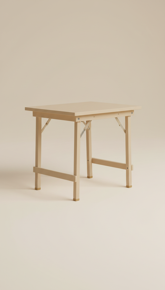 Folding Table in Ivory Beige