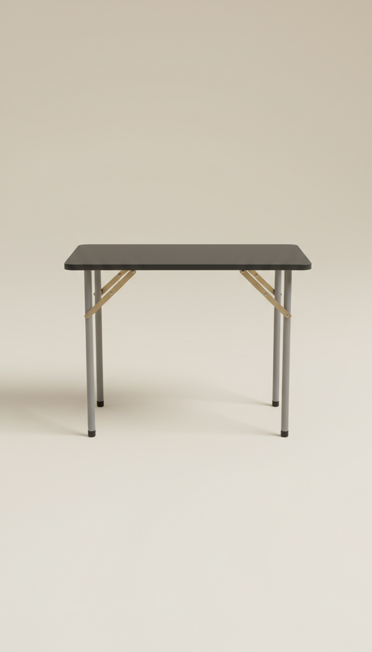 Folding Table in Graphite Gray