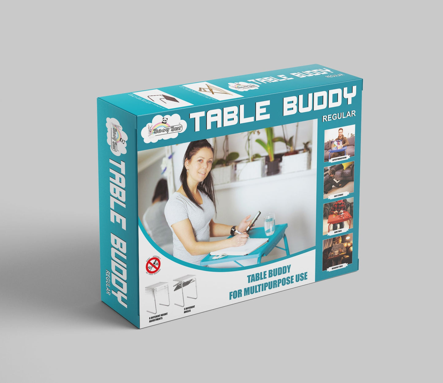 Table Buddy Adjustable Folding Table